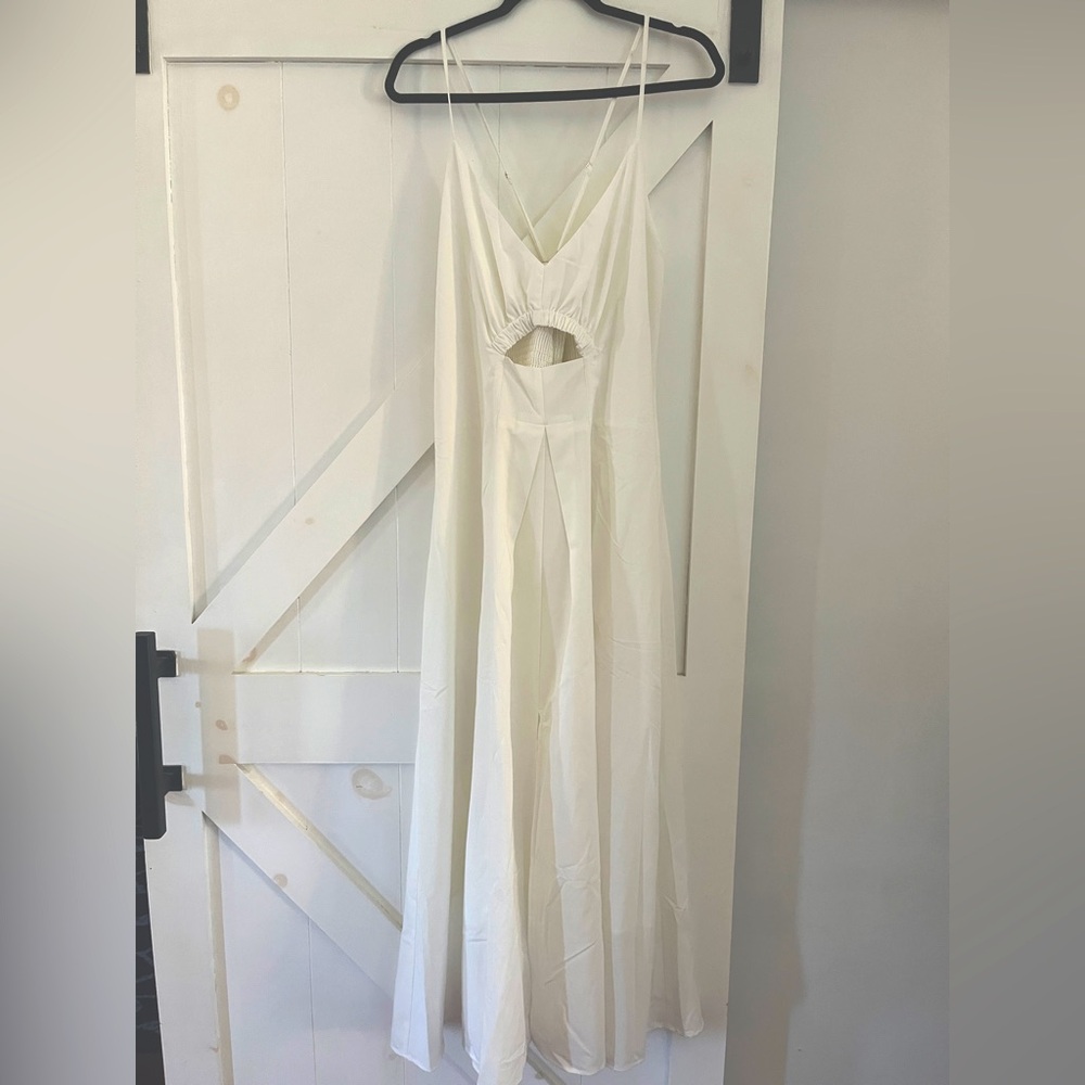 White Cutout Dress